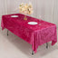 Premium Crushed Velvet 60"x102" Rectangle Tablecloth Fuchsia - Reusable Soft Table Cover