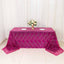 Mesh 90"x156" Rectangle Tablecloth Fuchsia/Silver - Wave Sequin Embroidered Table Cover