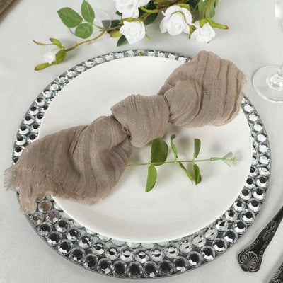 5 Pack Gauze Cheesecloth 24"x19" Napkins Natural Reusable Dinner Napkins