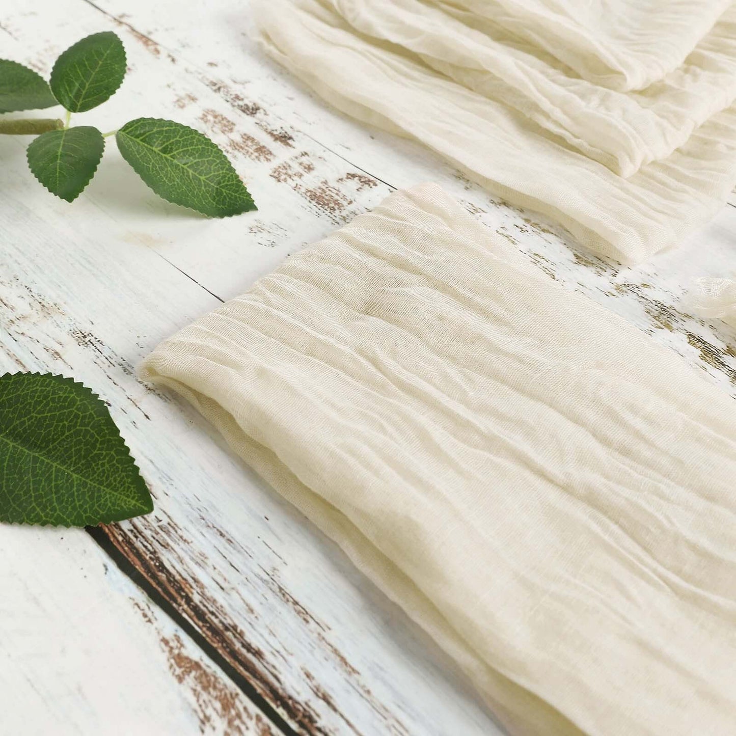 5 Pack Gauze Cheesecloth 24"x19" Napkins Cream Reusable Dinner Napkins