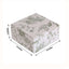 25 Pack White Sage Green Paper Favor Boxes in French Toile Pattern, Cardstock Party Shower Candy Gift Boxes - 4"x4"x2"