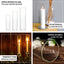 Set of 3 Clear Glass Hurricane Candle Sleeves 3.5" Wide - Chic Pillar Candle Shades Holder Table Centerpiece 15", 17", 19"