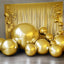 2-Pack Metallic Gold Sphere Balloons, 43" Orbz Mylar Balloons Helium or Air-Filled Party Supplies