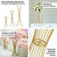 36" Tall Gold Metal Wire Hourglass Flower Frame Stand, Open Frame Reversible Trumpet Centerpiece Stand
