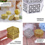 12-Pack Vintage Hexagon Gift Box Candy Containers Gold - Stylish Hollow Favor Boxes for Jewelry 3"