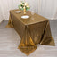 Sequin Dots Polyester 90"x132" Rectangle Tablecloth Shimmering Antique Gold - Seamless, Glittering & Wrinkle Free Table Cover