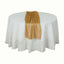 Glitter Gauze 27"x120" Table Runner Gold - Sparkling Reusable Wrinkle-Free Sheer Table Linen for Events