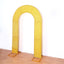 8ft Gold Spandex Fitted U-Shaped Wedding Arch Cover With Shimmer Tinsel Finish, Double-Sided Open Arch Backdrop Slipcover