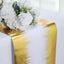 Disposable Table Runner Roll 108" Metallic Gold Foil Icicle Pattern - Stylish Non-Woven Table Decor for Special Occasions