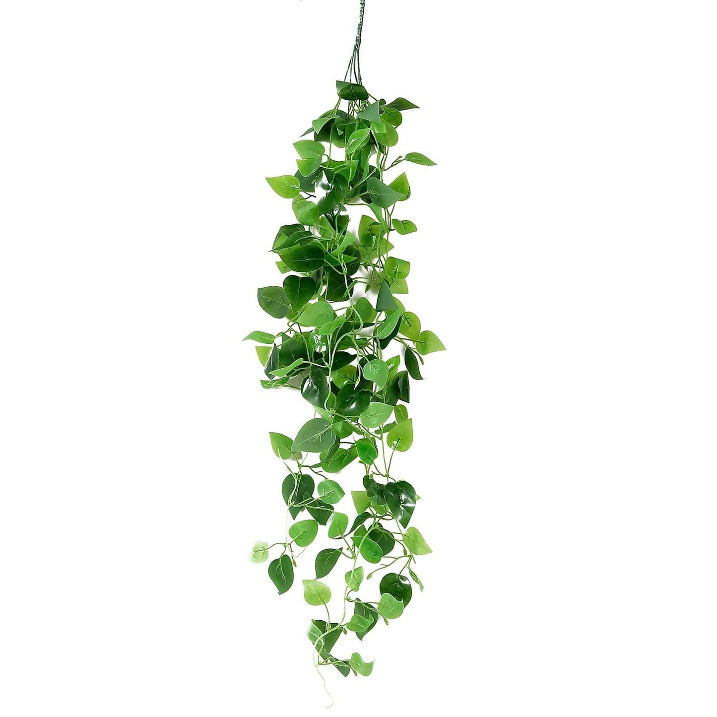3 Pack Green Pothos Artificial Ivy Vine Hanging Plants, Fake Foliage Silk Leaves Garland - 3ft