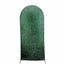 6ft Hunter Emerald Green Shimmer Tinsel Spandex Chiara Backdrop Stand Cover For Fitted Round Top Wedding Arch