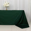 Scuba Rectangular 90"x156" Tablecloth Hunter Emerald Green - Wrinkle Free, Stain Resistant & Seamless Table Cover