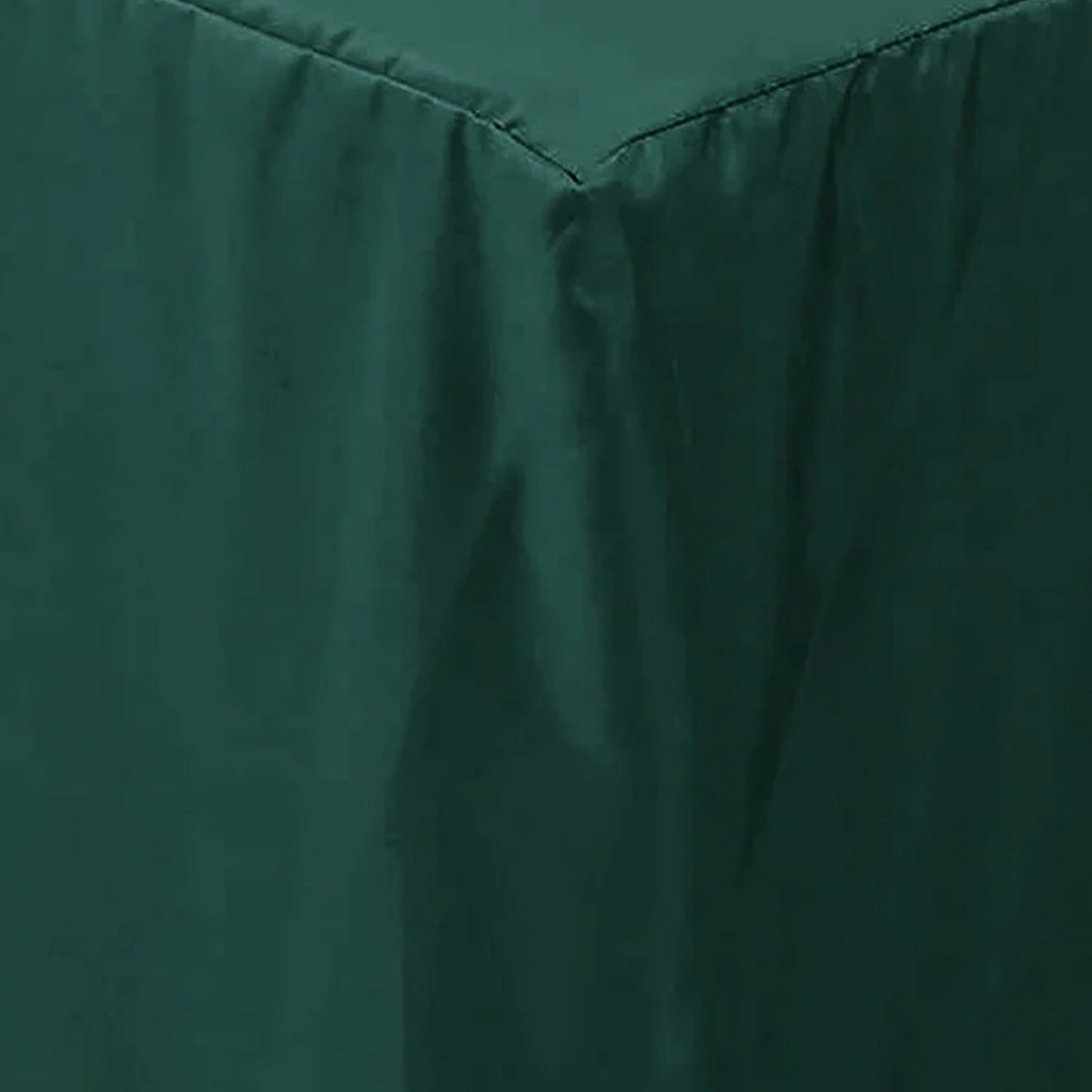 Fitted Polyester 72"x30" Rectangle Tablecloth Hunter Emerald Green - Durable Table Cover