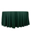 Scuba Round 120" Tablecloth Hunter Emerald Green - Wrinkle Free & Stain Resistant Seamless Table Cover
