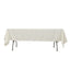 Fire Retardant Premium Polyester 60"x102" Rectangular Tablecloth Ivory - High-Performance Table Cover