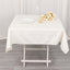 Scuba Square 54"x54" Tablecloth Ivory - Wrinkle Free & Stain Resistant Table Cover