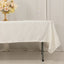 Lamour Satin 60"x102" Rectangle Tablecloth Ivory - Durable & Silky Soft Feel Table Cover
