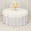 Cotton Blend 70" Round Tablecloth Ivory - Wrinkle-Resistant Table Cover