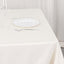 Scuba Square 54"x54" Tablecloth Ivory - Wrinkle Free & Stain Resistant Table Cover