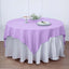 Polyester 54"x54" Table Overlay Square Tablecloth Lavender Lilac - Wrinkle-Resistant & Durable Table Cover