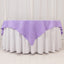 Premium Polyester 70"x70" Table Overlay Square Tablecloth Lavender Lilac 220GSM Wrinkle-Resistant Table Cover