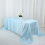 Satin Rectangular 90"x132" Tablecloth Light Blue - Seamless Table Cover