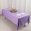 Scuba Rectangular 60"x102" Tablecloth Lavender Lilac - Wrinkle Free & Stain Resistant Table Cover