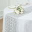 Polyester 12"x108" Table Runner Metallic Silver Disposable Non-Woven Fiber Roll - Stylish & Chic Table Decor