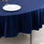 Scuba Round 90" Tablecloth Navy Blue - Wrinkle Free & Stain Resistant Table Cover