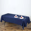 Polyester 60"x102" Rectangle Tablecloth Navy Blue - Durable and Stylish Table Cover