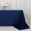 Scuba Rectangular 90"x156" Tablecloth Navy Blue - Wrinkle Free, Stain Resistant & Seamless Table Cover
