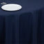 Fire Retardant Premium Polyester 108" Round Tablecloth Navy Blue - High-Performance Table Cover