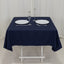 Cotton Blend 54"x54" Square Tablecloth Navy Blue - Wrinkle-Resistant Table Cover