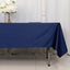 Scuba Rectangular 60"x102" Tablecloth Navy Blue - Wrinkle Free & Stain Resistant Table Cover