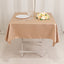 Lamour Satin 54"x54" Square Tablecloth Nude - Durable & Silk-Like Table Cover