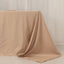 Lamour Satin 90"x156" Rectangle Tablecloth Nude - Luxurious, Soft Seamless Table Cover