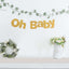 3ft Gold Glittered Oh Baby Paper Hanging Baby Shower Garland Banner