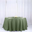 Polyester 132" Round Tablecloth Olive Green - Seamless Chic Table Cover
