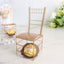 25 Pack Clear and Gold PVC Chiavari Chair-Shaped Party Favor Candy Gift Boxes - 2"x5"