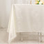 Scuba Square 70"x70" Tablecloth Shimmer Pearl White - Wrinkle Free & Stain Resistant Table Cover for Weddings and Parties