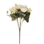 2 Pack Artificial Rose & Peony Floral Arrangements â€“ 12" Ivory Silk Bouquets for Weddings & Home DÃ©cor