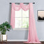 18ft Pink Sheer Organza Wedding Arch Drapery Fabric, Window Scarf Valance