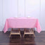 Polyester 70"x70" Table Overlay Square Tablecloth Pink - Wrinkle-Resistant & Durable Table Cover