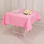 Lamour Satin 54"x54" Table Overlay Square Tablecloth Pink - Durable & Silk-Like Table Cover
