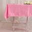 Lamour Satin 54"x54" Square Tablecloth Pink - Durable & Silk-Like Table Cover