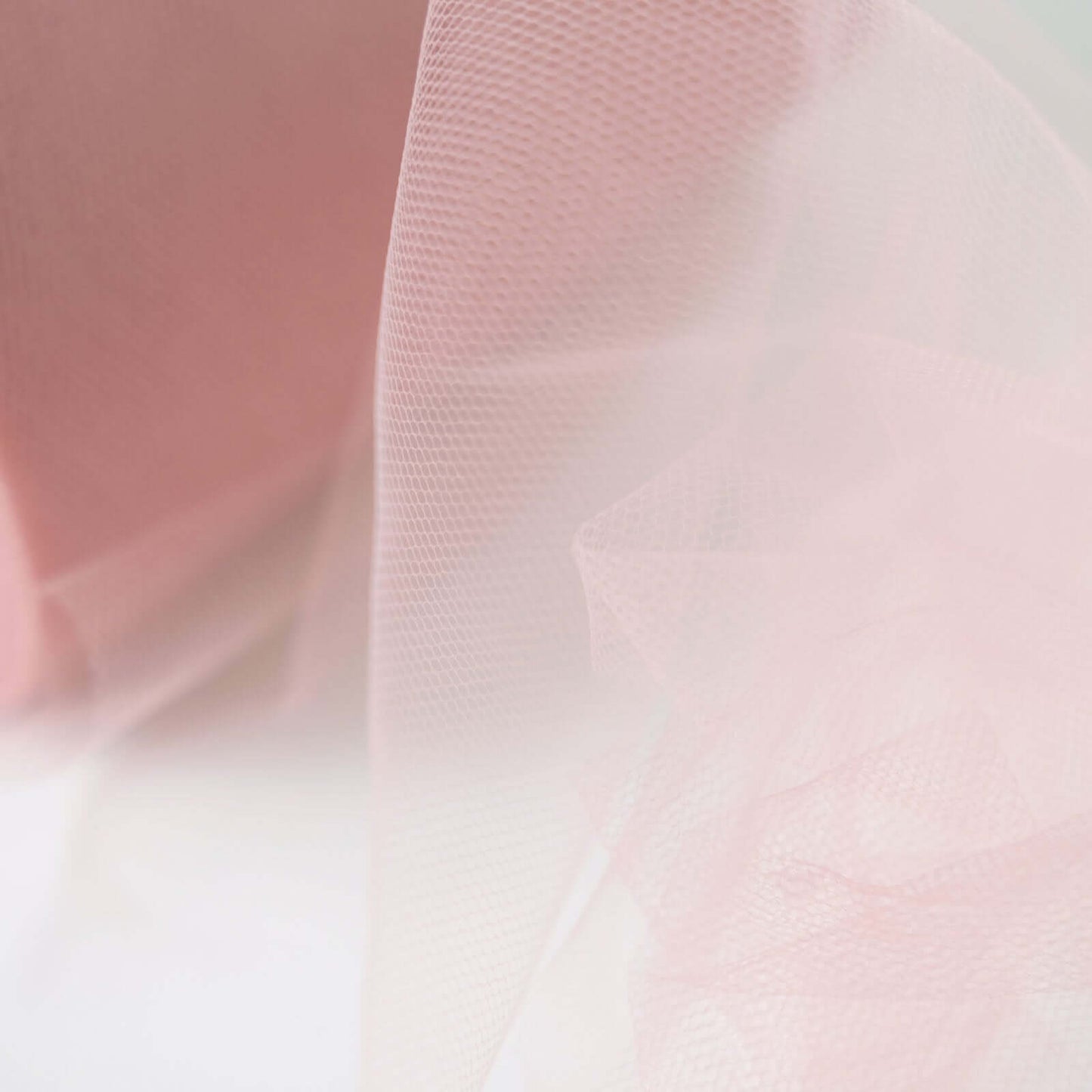 6"x100 Yards Dusty Rose Tulle Fabric Bolt, Sheer Fabric Spool Roll For Crafts