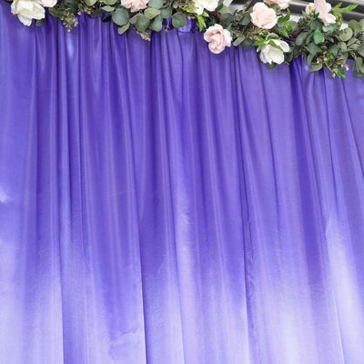 8ftx10ft Purple Satin Event Curtain Drapes, Backdrop Event Panel