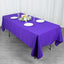 Premium Polyester 60"x102" Rectangle Tablecloth Purple - Durable 220GSM Wrinkle-Resistant Table Cover
