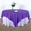 Polyester 90"x90" Table Overlay Square Tablecloth Purple - Wrinkle-Resistant & Durable Table Cover