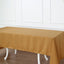 Premium Polyester 60"x126" Rectangle Tablecloth Gold - Stain-Resistant 220GSM Finish Table Cover